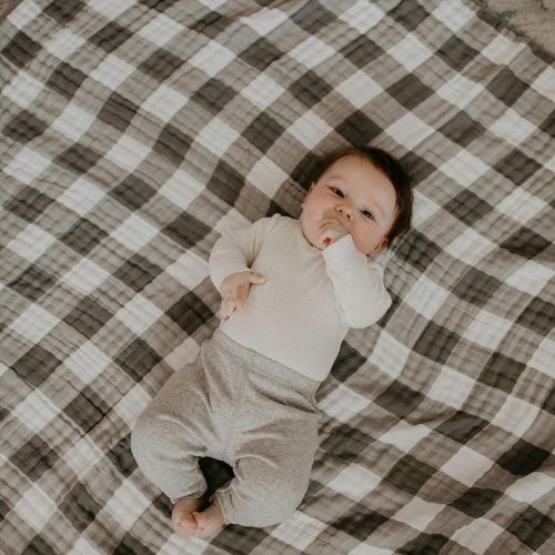  Parker Baby Co. Parker Baby Muslin Blanket - 100% Soft Cotton Baby Quilt and Kids Blanket - Unisex, Gender Neutral...
