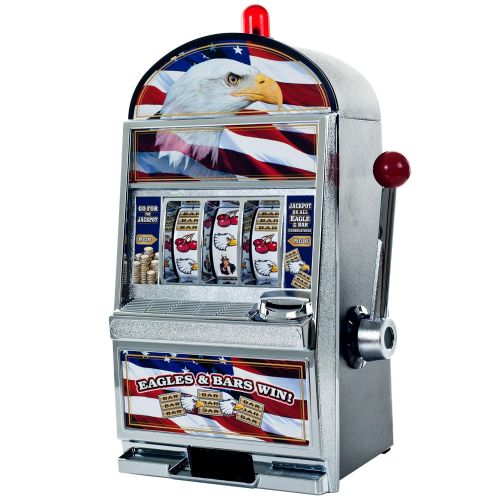  Trademark Global Trademark American Eagle Slot Machine Bank