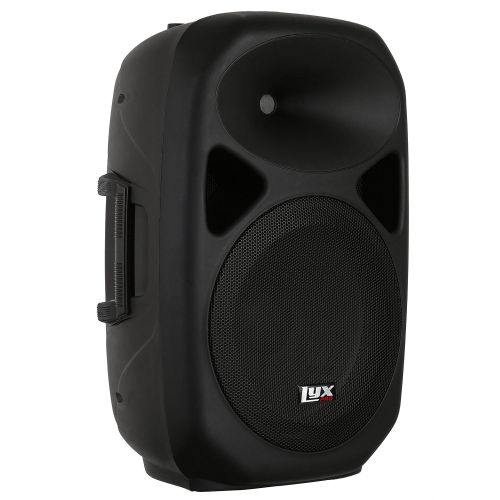  LyxPro SPA-15-15 Compact Portable PA System 180-Watt RMS Power Active Speaker with Equalizer, Bluetooth, SD Slot, USB, MP3, XLR, 14, 3.5mm Input