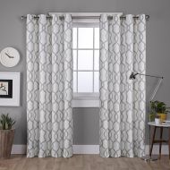 Exclusive Home Curtains Exclusive Home Kochi Linen Blend Grommet Top Curtain Panel Pair, Dove Grey, 52x108, 2 Piece