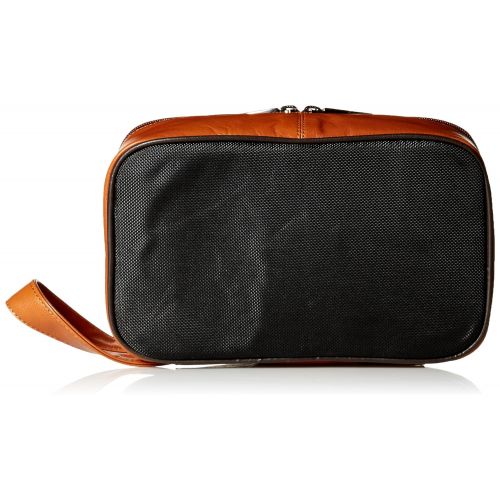  Dopp Mens Veneto Top Zip Travel Kit-Leather
