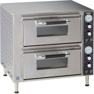 Waring Commercial WPO750 Double Deck Pizza Oven with Dual Door, Silver