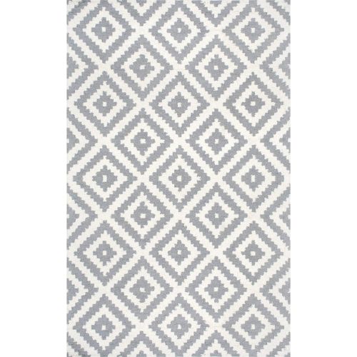  nuLOOM Kellee Contemporary Wool Area Rug, 5 x 8, Grey