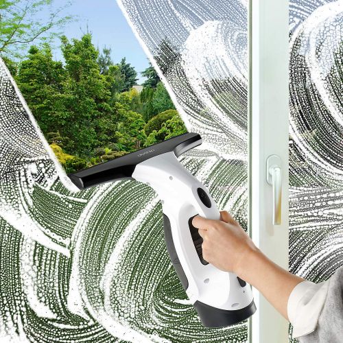  Aidodo Akku Fenstersauger fuer Fenster, Fliesen, Fensterputzer Reinigungsgerat, schnell & zuverlassig
