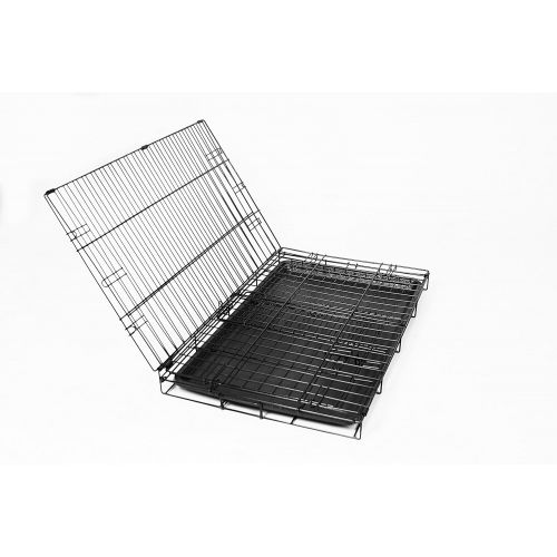  Visit the Carlson Pet Products Store Carlson Pet Products Secure and Foldable Single Door Metal Dog Crate