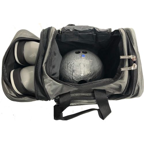  Pyramid Path Pro Deluxe Single Bowling Ball Tote Bowling Bag - Holds One Bowling Ball, One Pair of Bowling Shoes Up to Mens 15 Shoes and Accessories