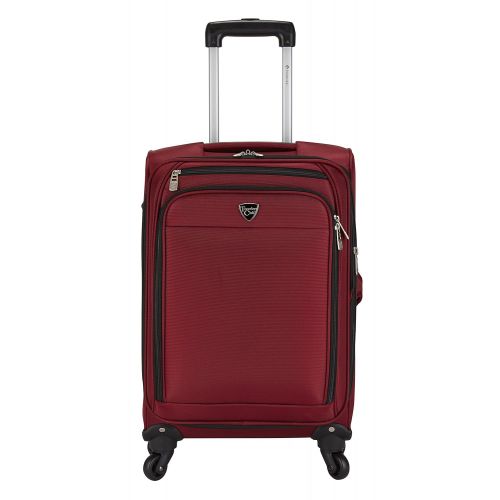  Travelers Club 18 Montery Spinner Carry-On Luggage, Red Color Option
