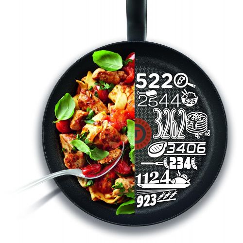 테팔 Tefal Bratpfanne mit Thermospot von Chef Delight, Aluminium, schwarz, 22 cm