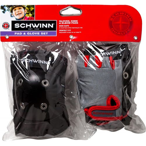  Schwinn SW76308-6 Childs Pad Set with Knee Elbow and Gloves