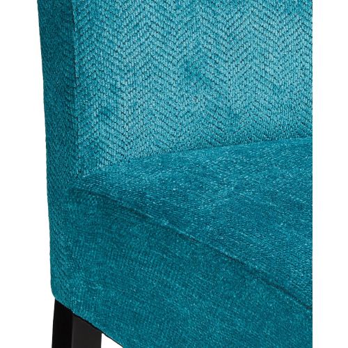  Red Hook Furniture Marisol Fabric Contemporary Armless Accent Chair with Back Pillow - Caribbean Blue