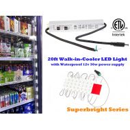 LEDUPDATES 20ft Fridge walk in cooler LED light for convenient store fridge merchandiser with UL Listed waterproof power supply