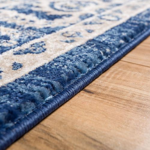  Well Woven Amba Sonoma Traditional Distressed Oriental Blue Area Rug 311 x 53