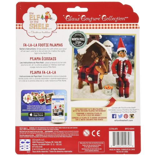  The Elf on the Shelf Elf on The Shelf Claus Couture FA-La-La Footies Pajamas Set