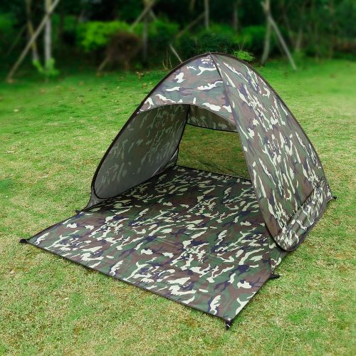  OUTAD Instant-Zelt mit Solar-UV-Schutz 50 Licht fuer Camping Strand Camping