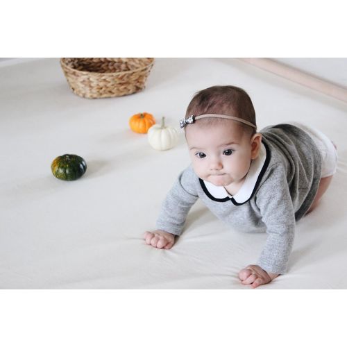  Baby Mushroom Baby Bello Organic Play Mat for Babies, Toddlers and Kids, Ivory