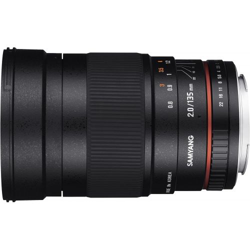 Samyang 135mm f2.0 ED UMC Telephoto Lens for Pentax Digital SLR Cameras