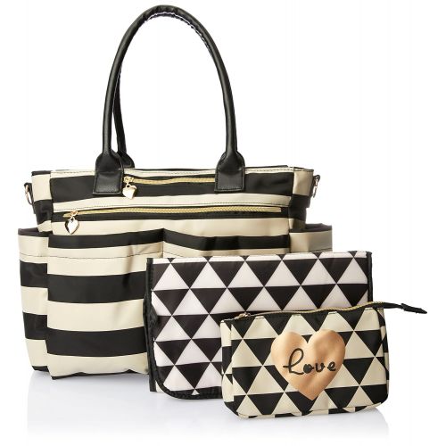  Emma and Chloe Emma & Chloe Diaper Bag Tote Purse with Crossbody Strap, Portable Changing Pad, & Matching Wristlet for Moms