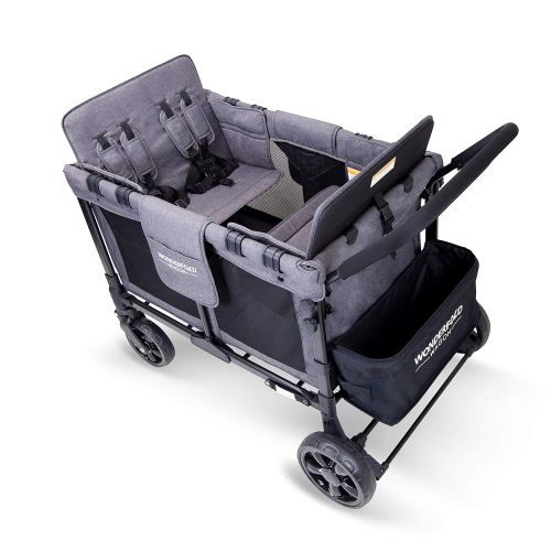  [아마존베스트]WonderFold Baby Multi-Function Four Passenger Wagon Folding Quad Stroller with Removable...