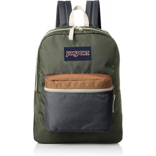  JanSport Exposed Muted Green/Soft Tan One Size