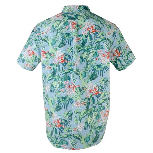 폴로랄프로렌 Polo Ralph Lauren Mens Big & Tall Hawaiian Print Short Sleeve Camp Shirt