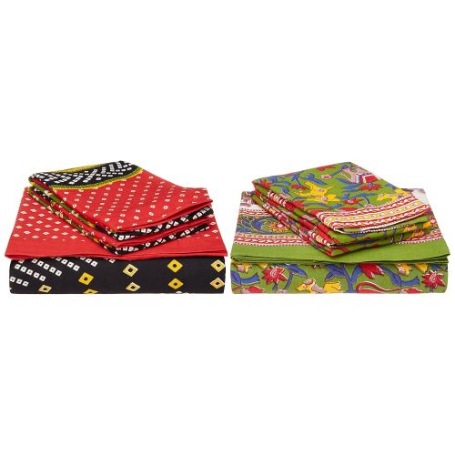  Traditional mafia traditional mafia RSES655035 Combo Bed Sheet Set, Multicolor, 90 x 108