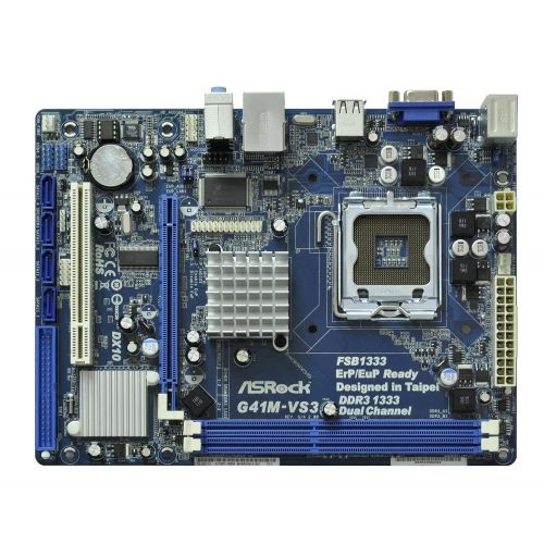  ASRock G41M-VS3 R2.0 Core 2 Quad Intel G41 DDR3 A&V&L Micro ATX LGA 755 Motherboard