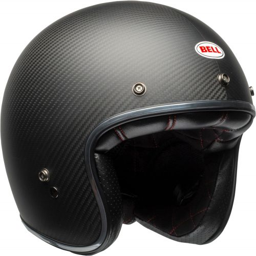 벨 Bell Custom 500 Carbon Open-Face Motorcycle Helmet(Matte BlackCarbon, X-Large)