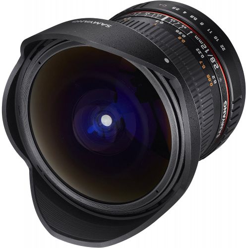  Samyang 12mm F2.8 Ultra Wide Fisheye Lens for Pentax DSLR Cameras- Full Frame Compatible