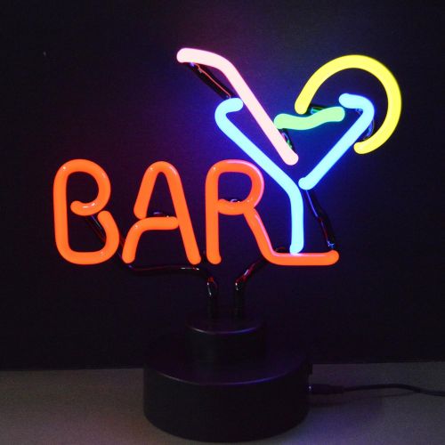  Neonetics Business Signs Bar with Martini Neon Sign Sculpture