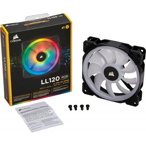 커세어 Corsair LL Series LL120 RGB 120mm Dual Light Loop RGB LED PWM Fan Single Pack
