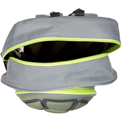  Teenage Mutant Ninja Turtles Big Boys Nickelodeon 3D Eva Turtle Shell Front Pocket 16 Inch Backpack, Grey, One Size