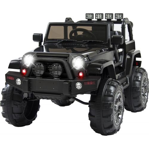  BEST CHOICE PRODUCTS Best Choice Products 12V Ride On Car Truck w Remote Control, 3 Speeds, Spring Suspension, LED Light - Red