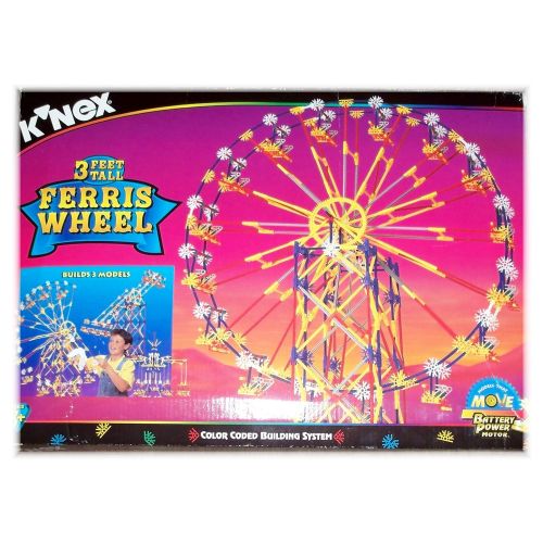 케이넥스 KNEX Knex 3 Feet Tall Ferris Wheel - Builds 3 Models Including Swing Ride and Boom Ride - 1000 pieces