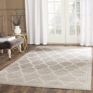 Safavieh Amherst Collection AMT415B Light Grey and Ivory Indoor Outdoor Area Rug (5 x 8)