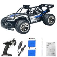 MRHESUS RC Buggy Monster High Car-Remote Control Car 1:16 2WD 2.4Ghz High Speed Radio Controlled Electric Car with 2 Rechargeable Batteries-Best Gift for Kids (Blue)