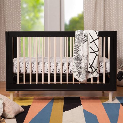  Babyletto Lolly 3-in-1 Convertible Crib with Toddler Rail, WhiteNatural