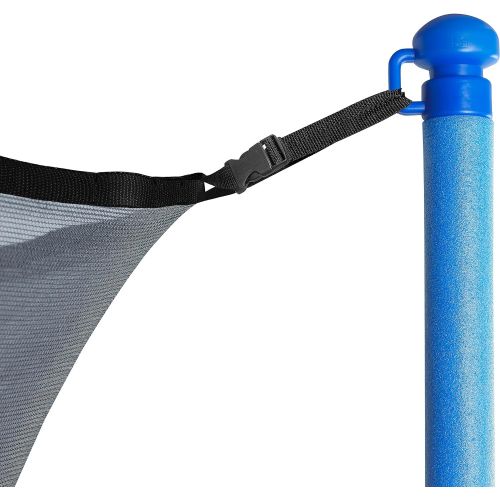  Trampoline Replacement Enclosure Net, Fits For All Sizes Round Frames (All brands),  Works with multiple amount of poles - Pole Caps Included