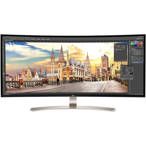  LG 38UC99-W 38-Inch 21:9 Curved UltraWide QHD+ IPS Monitor with Bluetooth Speakers