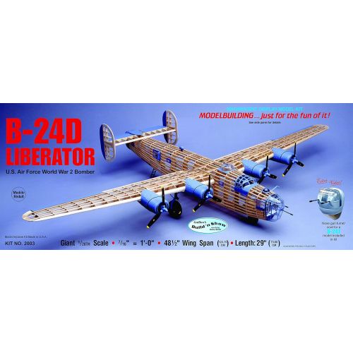  Guillows Consolidated B-24D Liberator Model Kit