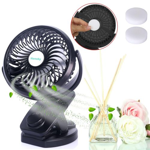  Honsky Quiet, 5000mAh, Battery Operated, 720°Rotation, Clip-on, Rechargeable Small Desk Fan, Portable Personal Electric Fan Stroller, Gym, Car, Office, Home, Outdoor, Travel, Campi