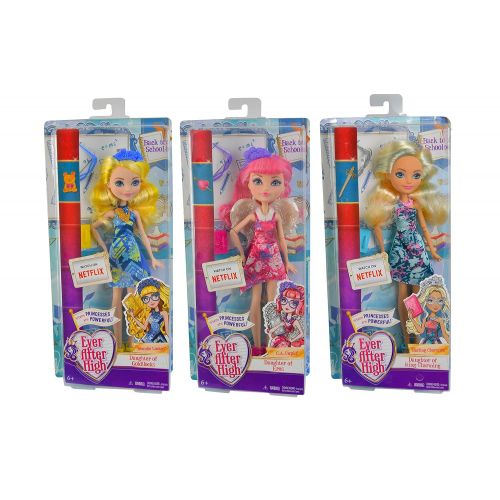  Princess Ever After High Ever After High Back to School 12” Dolls, 3-Pack Collection: Blondie Lockes, CA Cupid, Darling Charming
