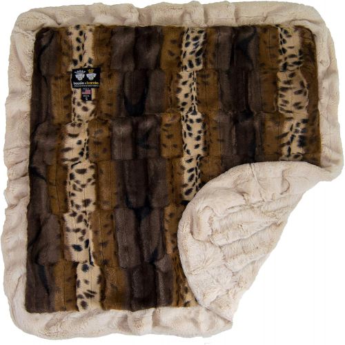  BESSIE AND BARNIE Bessie and Barnie Wild KingdomNatural Beauty Luxury Ultra Plush Faux Fur Pet, Dog, Cat, Puppy Super Soft Reversible Blanket (Multiple Sizes)