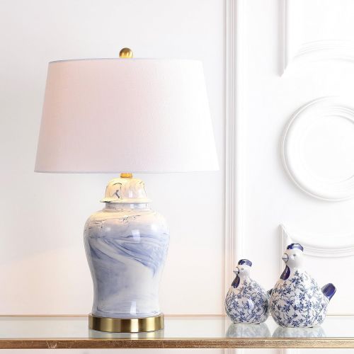  Wallace 26 Ceramic Table Lamp, BlueWhite by JONATHAN Y