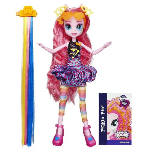 마이 리틀 포니 My Little Pony Equestria Girls Rainbow Rocks Pinkie Pie Rockin Hairstyle Doll