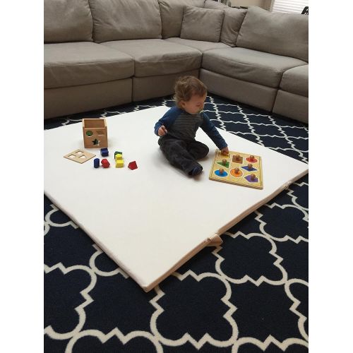 Baby Mushroom Baby Bello Organic Play Mat for Babies, Toddlers and Kids, Ivory