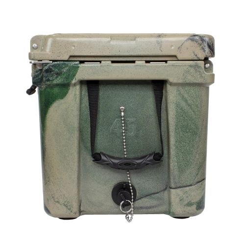 RTIC Frosted Frog Green Camo 45 Quart Ice Chest Heavy Duty High Performance Roto-Molded Commercial Grade Insulated Cooler