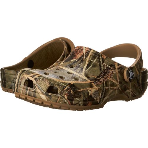 크록스 Crocs Mens and Womens Classic Realtree Clog | Comfort Slip On Camo Casual Shoe | Lightweight