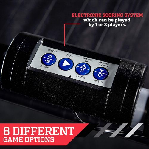  ESPN EZ Fold Indoor Basketball Game for 2 Players with LED Scoring and Arcade Sounds (6-Piece Set)