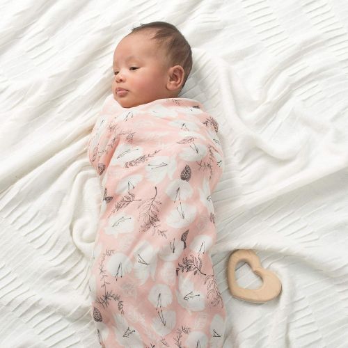  Aden + anais aden + anais Silky Soft Swaddle Blanket | 100% Bamboo Viscose Muslin Blankets for Girls & Boys | Baby Receiving Swaddles | Ideal Newborn & Infant Swaddling Set | 3 Pack, Pretty Pet