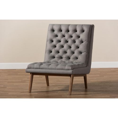  Baxton Studio 144-424-7935-AMZ Anabelle Chair, Grey